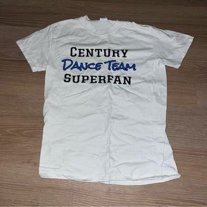 Century Dance Team superfan white tshirt